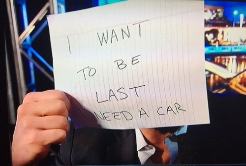 Ovi wasn't picked last, but someone did give him a car to donate to charity.